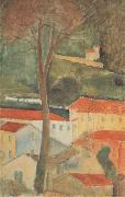 Amedeo Modigliani Paysage a Cag (mk38) china oil painting reproduction